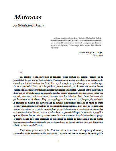 Matronas - Yolanda Arroyo Pizarro